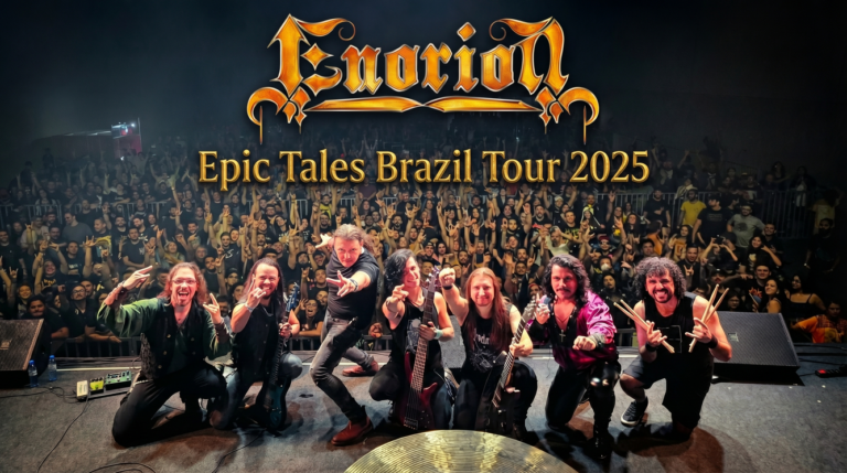 Enorion no palco da Epic Tales Brazil Tour 2025 com Fabio Lione