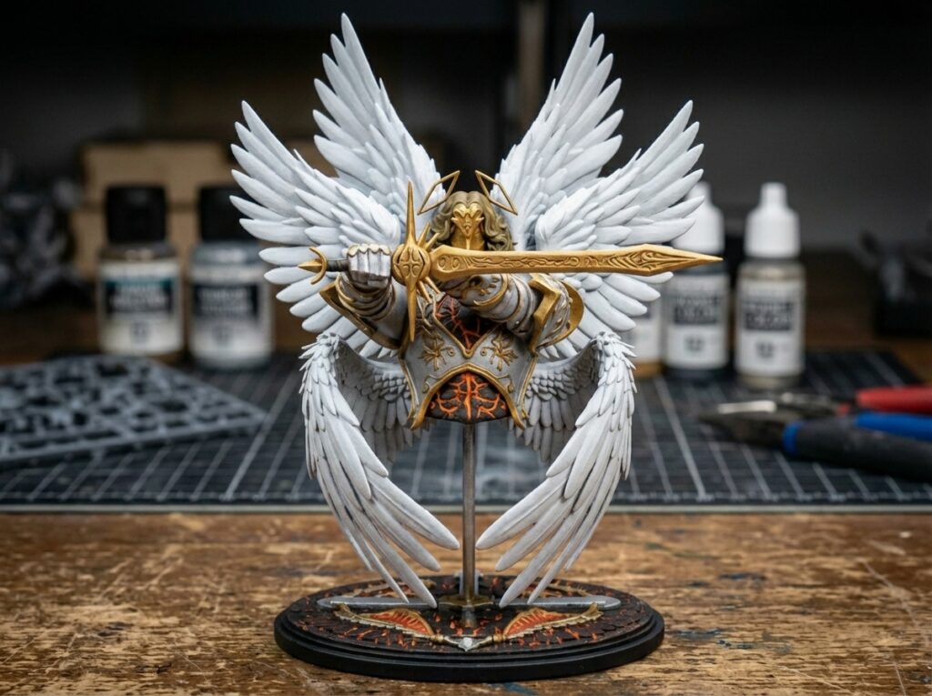 Estatueta Vis Divina em resina 3D