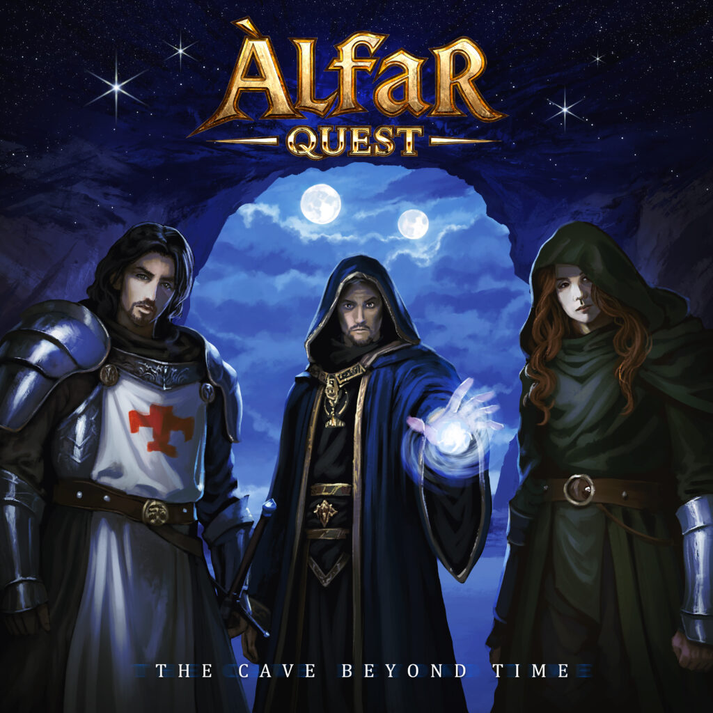 Capa do álbum The Cave Beyond Time, da banda Álfar Quest
